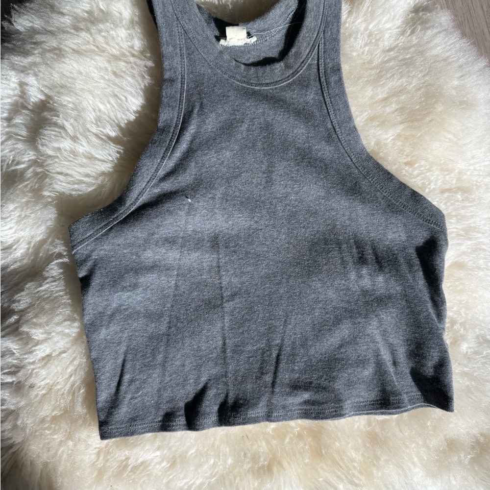 Gray Sleeveless Women's Top